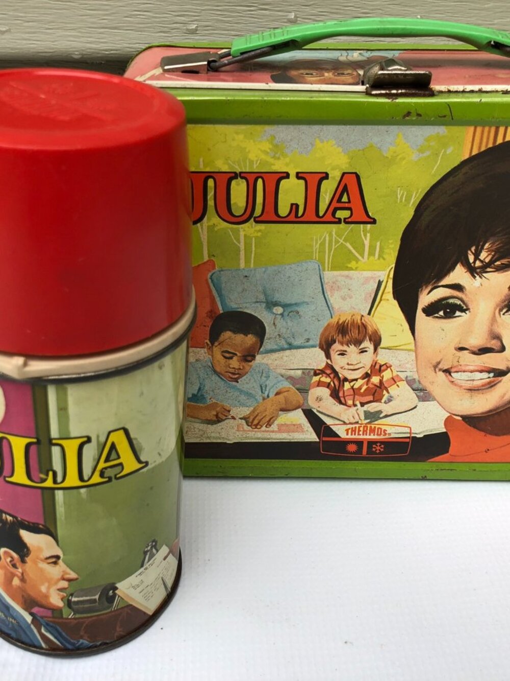1969 Julia Nurse TV Series Metal Lunchbox with Thermos
